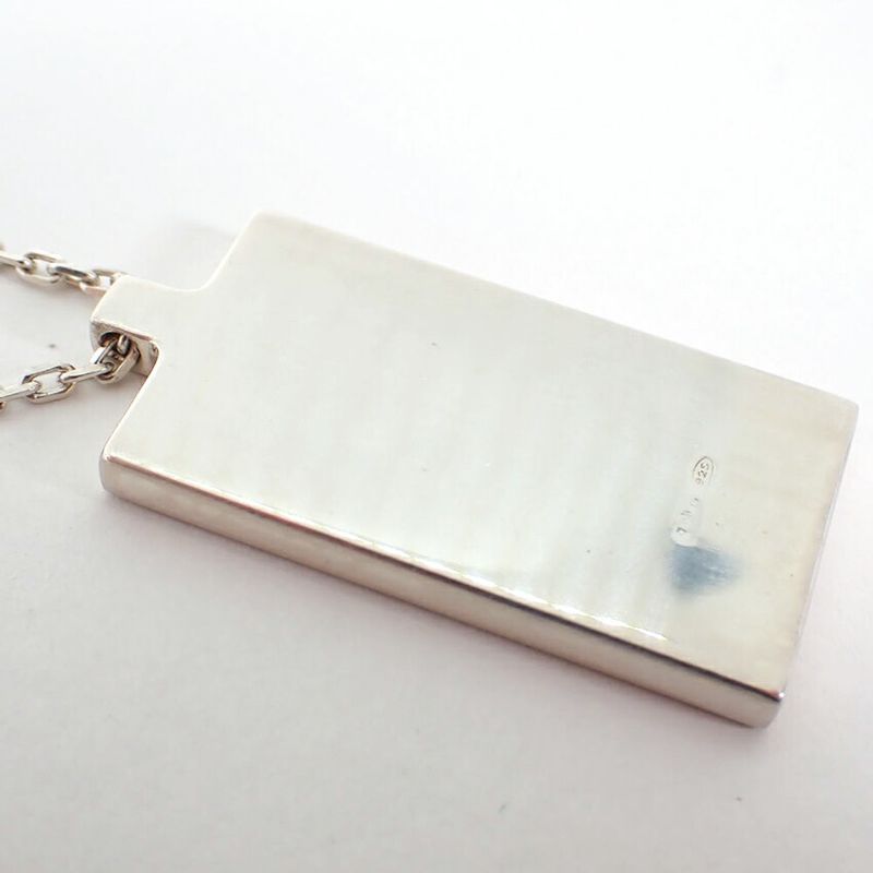 Gucci 925 Logo Plate Necklace