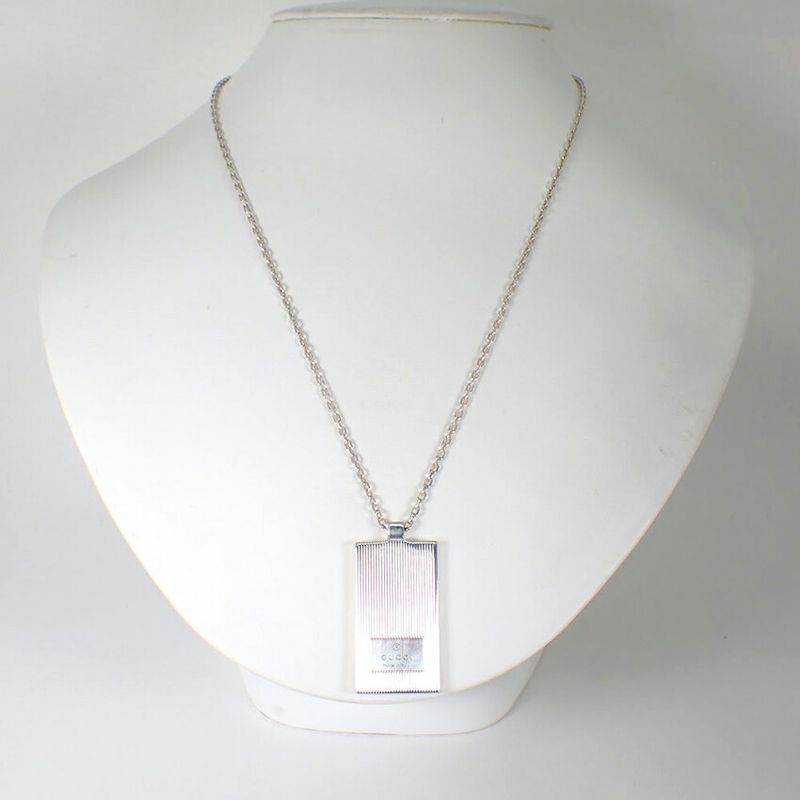 Gucci 925 Logo Plate Necklace