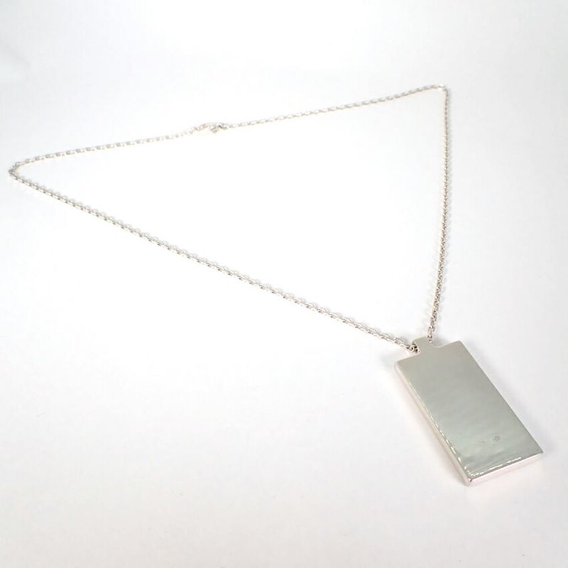 Gucci 925 Logo Plate Necklace