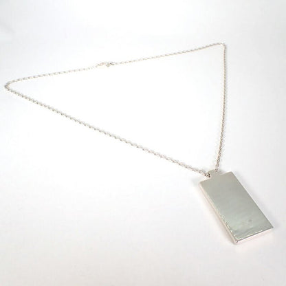 Gucci 925 Logo Plate Necklace