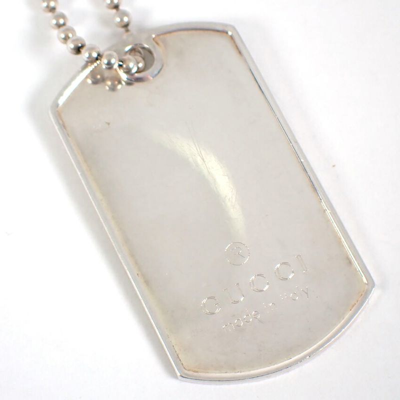 Gucci 925 Dog Tag Necklace