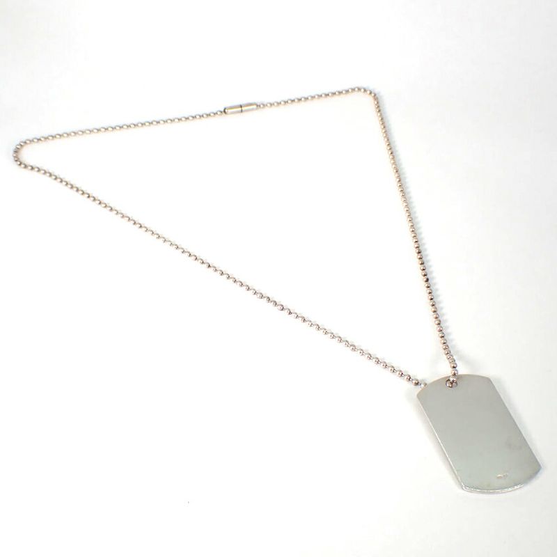 Gucci 925 Dog Tag Necklace