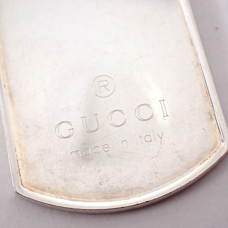 Gucci 925 Dog Tag Necklace