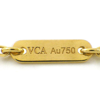 Van Cleef & Arpels Necklace Sweet Alhambra White Shell 18k Yellow Gold