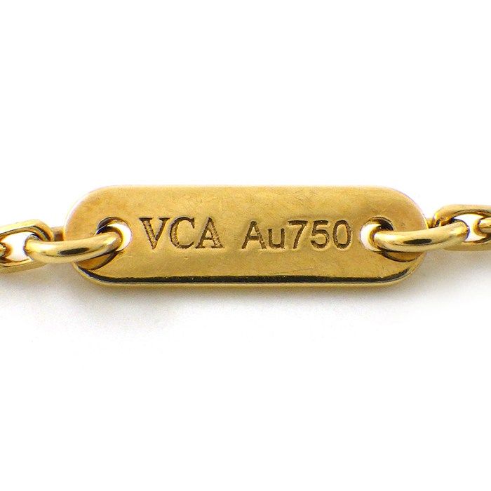 Van Cleef & Arpels Bracelet Sweet Alhambra White Shell 18k Yellow Gold