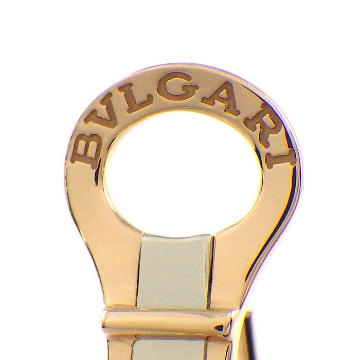 Bvlgari Earrings Serpenti Viper Hoop Demi Pave Diamond Total 18k Pink Gold