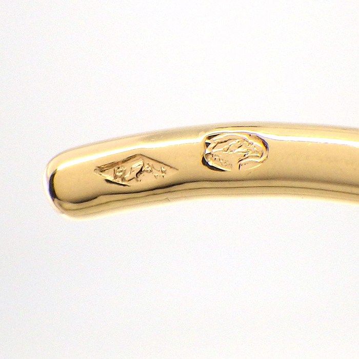 Hermes Earrings Chaine D'ancre Hoop Diamond Total 18k Pink Gold
