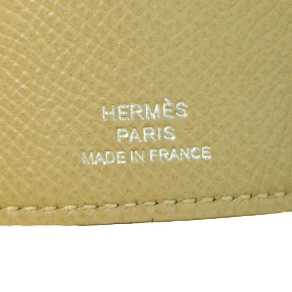 Hermes Bearn 4 Key Case Beige Key Holder