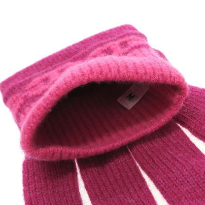 Hermes Knit Gloves Red