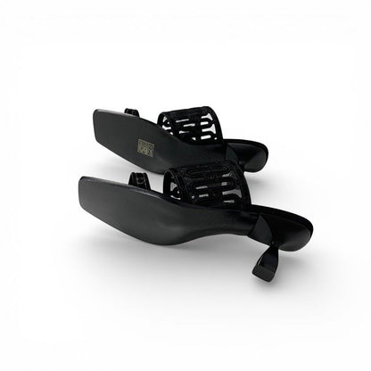 Hermes Gioia Sandals Shoes Suede Mesh Black Mule