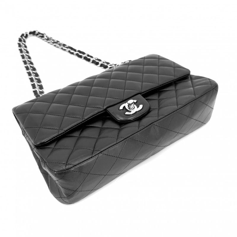 Chanel Shoulder Bag Quilted 25 Double Chain Flap Crossbody CC Logo Turnlock