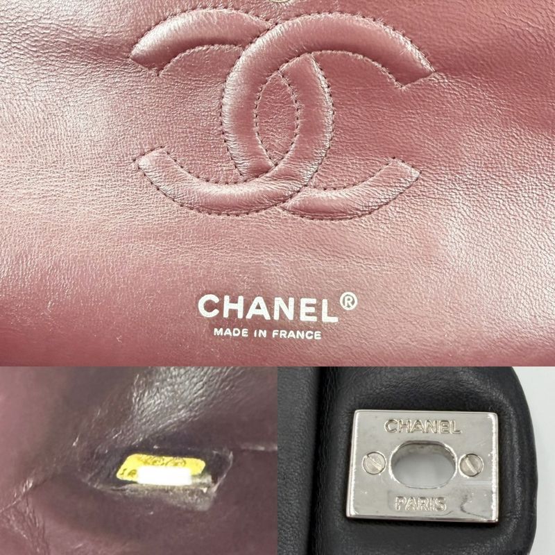Chanel Shoulder Bag Quilted 25 Double Chain Flap Crossbody CC Logo Turnlock