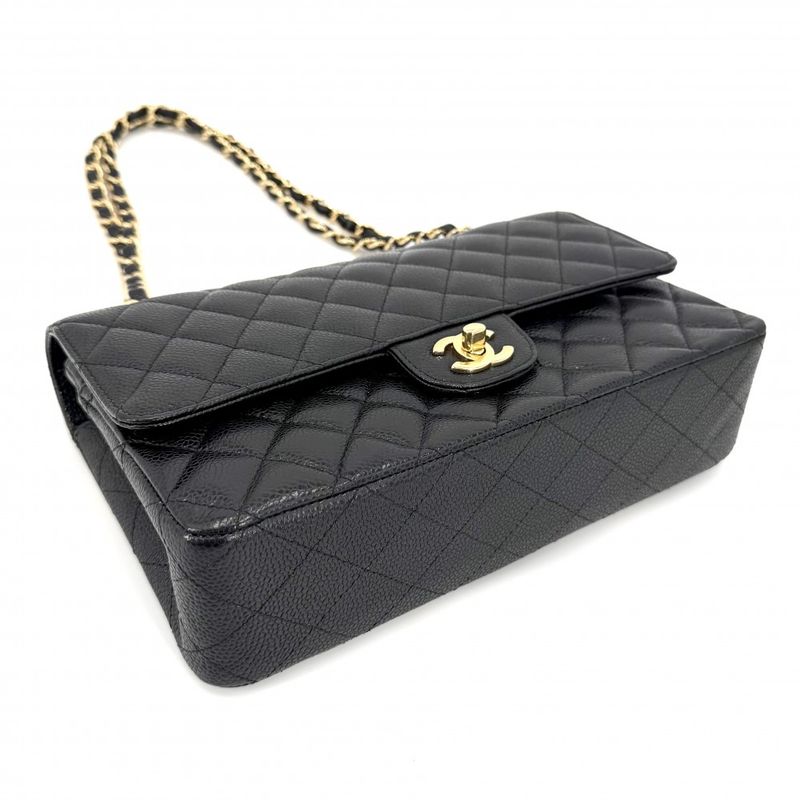 Chanel Shoulder Bag Quilted 25 Double Flap Chain Crossbody CC Logo Turnlock