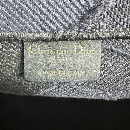 Dior Tote Shoulder Book Handbag Resort Collection Camouflage Canvas Navy