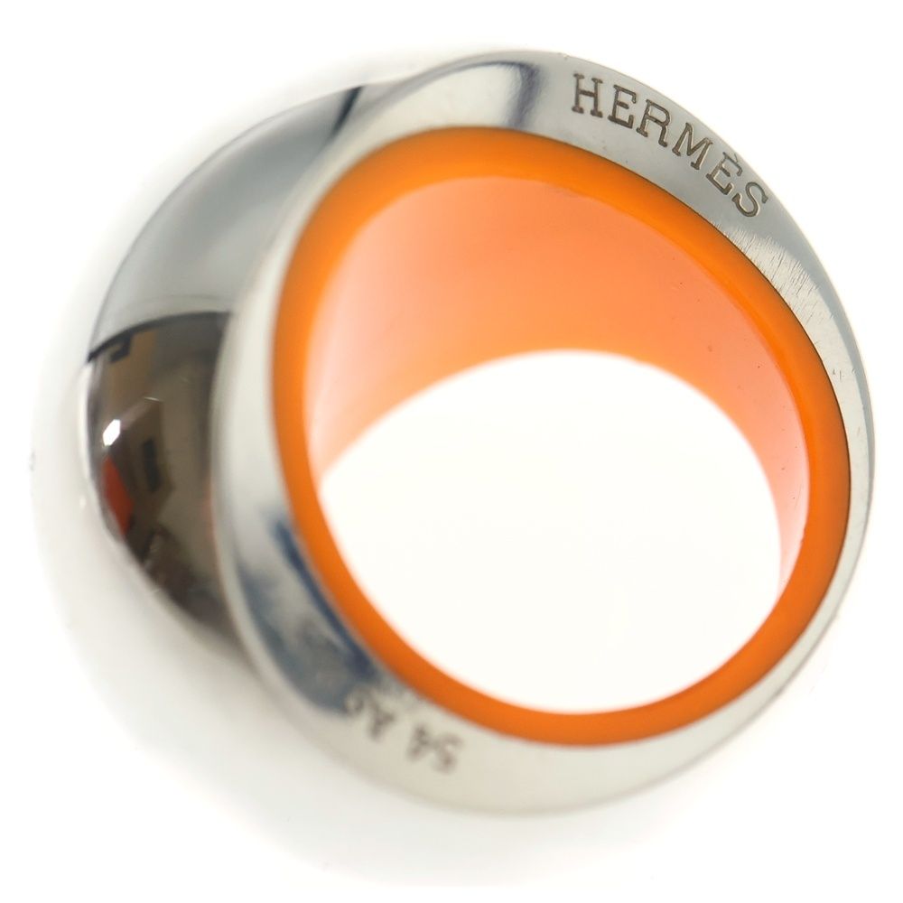 Hermes Quark Cocktail Ring Silver