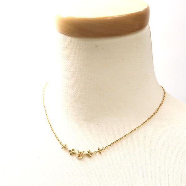 Louis Vuitton Baby Necklace Metal Monogram
