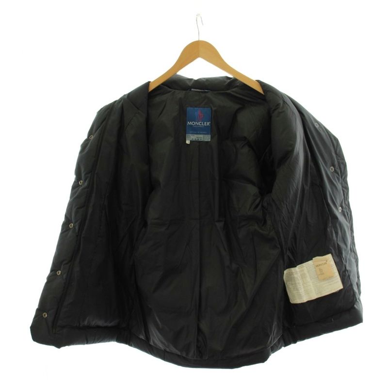 Moncler Blue Tag Down Jacket 38 Black