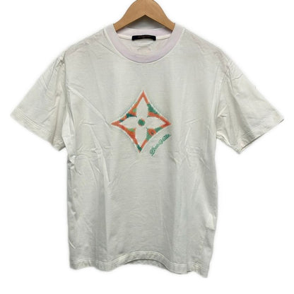 Louis Vuitton Short Sleeve T-Shirt L White Light Pink Multi Crew