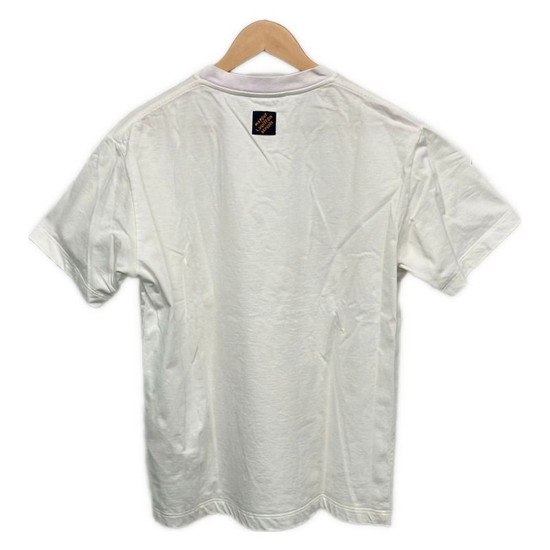 Louis Vuitton Short Sleeve T-Shirt L White Light Pink Multi Crew