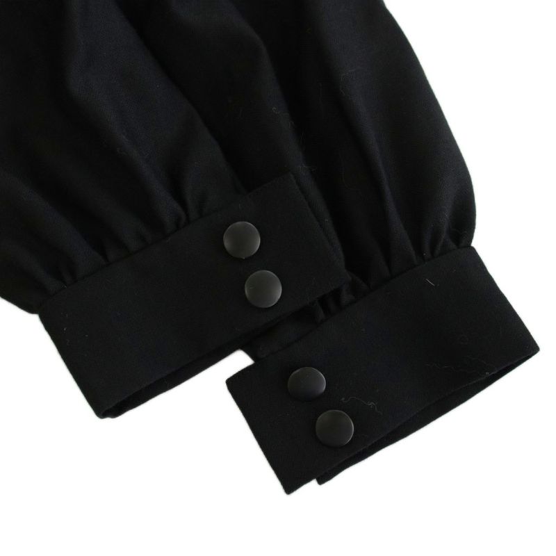 Dior Dress Cache Knee Length Long Sleeve 9 Black YM