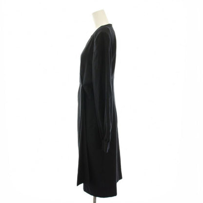 Dior Dress Cache Knee Length Long Sleeve 9 Black YM