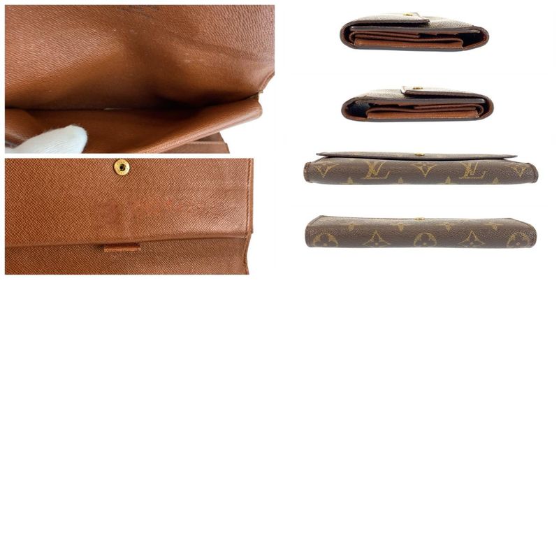 Louis Vuitton Monogram Porte Tresor International Brown Wallet