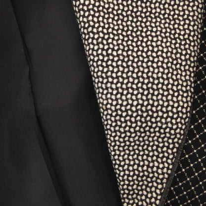 Dior Tailored Jacket Black Leather Check Silk Blend 7