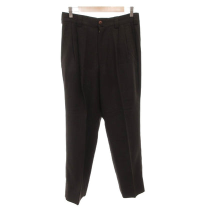 Versace Suit Set Business Jacket Pants Wool Lining Medusa Pattern 46 Brown