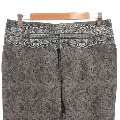 Balenciaga Pants Trousers Paisley Straight 38 Silver