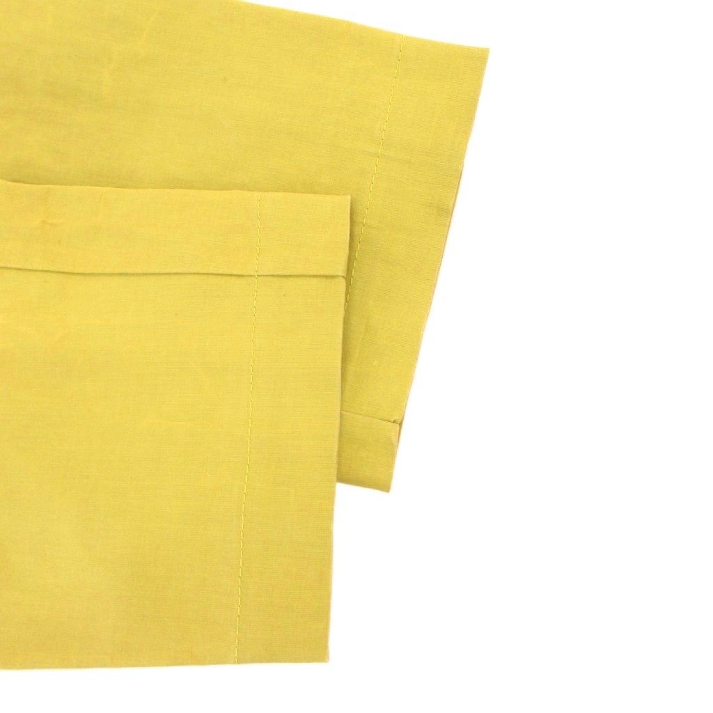 Hermes Rubberized Coat Stainless Steel Knee Length S Yellow Green