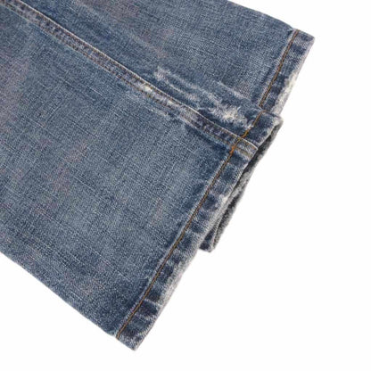 Dolce & Gabbana 14 Denim Pants Jeans Straight Distressed 46 Indigo