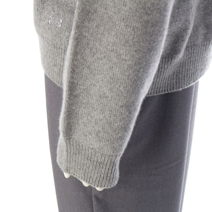 Celine Triomphe Cashmere Knit Sweater Gray XXL