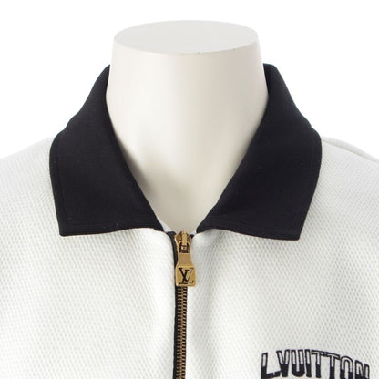 Louis Vuitton Cotton Nylon Logo Hybrid Jersey Jacket Black White