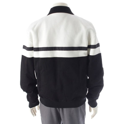 Louis Vuitton Cotton Nylon Logo Hybrid Jersey Jacket Black White