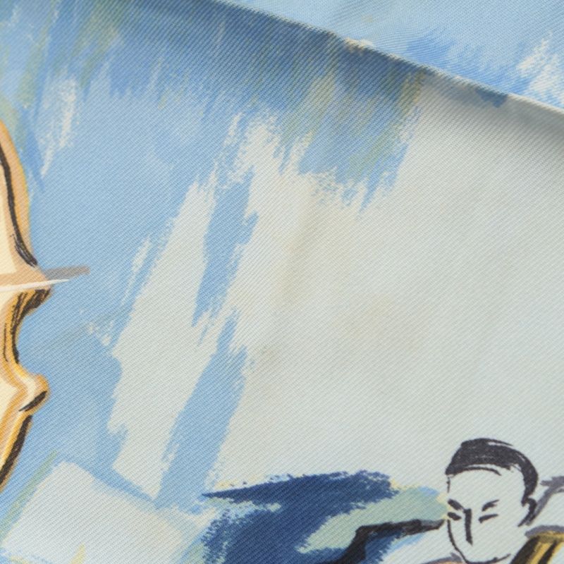 Hermes Carre 90 Silk Concerto Scarf