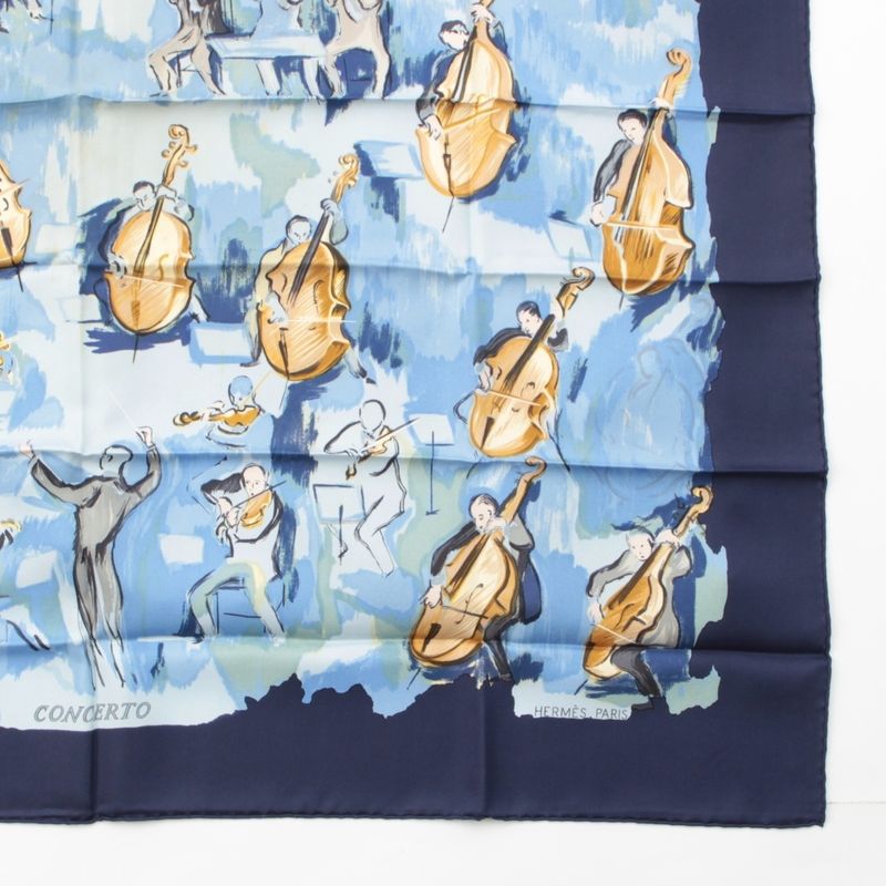 Hermes Carre 90 Silk Concerto Scarf