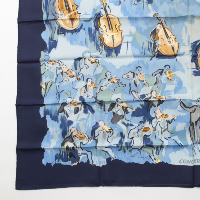 Hermes Carre 90 Silk Concerto Scarf