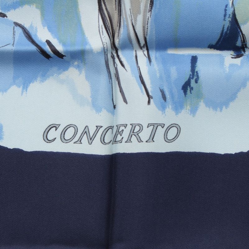 Hermes Carre 90 Silk Concerto Scarf