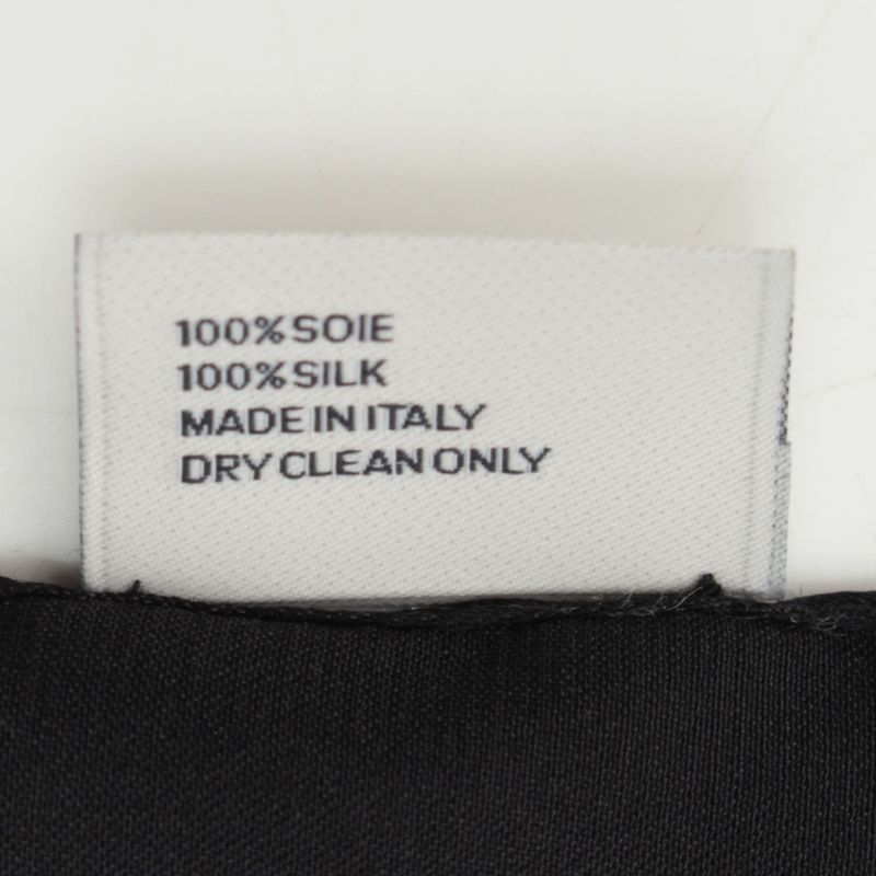 Celine Silk Triomphe Logo Large Scarf Black White