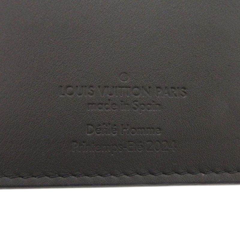 Louis Vuitton LV Blason Portefeuille Brother NM Leather Black Wallet