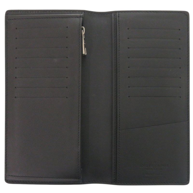Louis Vuitton LV Blason Portefeuille Brother NM Leather Black Wallet