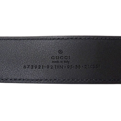 Gucci Belt Interlocking GG Supreme Leather Black Cool