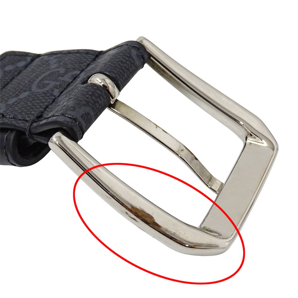 Gucci Belt Interlocking GG Supreme Leather Black Cool