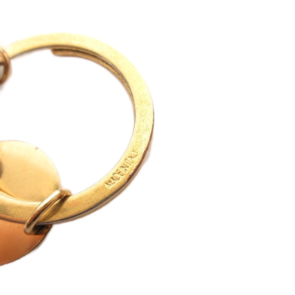 Gucci Key Ring Interlocking Logo Heart Gold