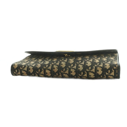 Dior Clutch Party Trotter Pattern Beige Black