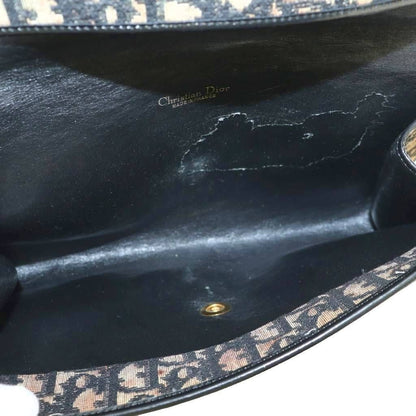 Dior Clutch Party Trotter Pattern Beige Black
