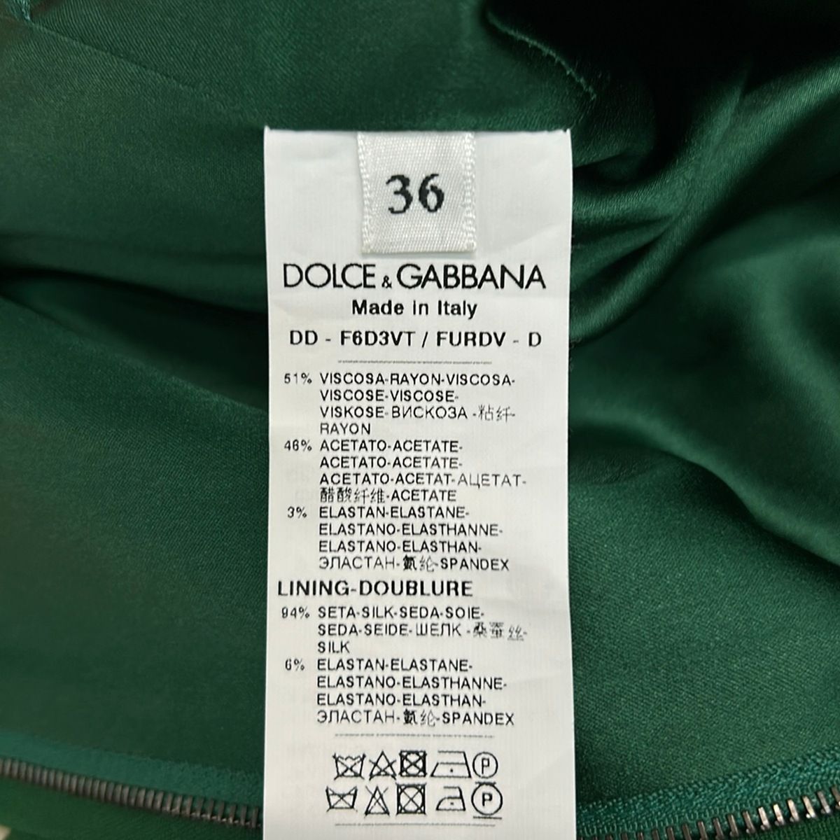 Dolce & Gabbana Dress 36 S Green