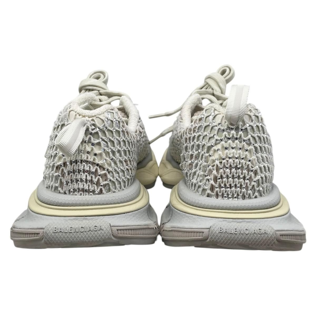 Balenciaga Sneakers Fishnet 37 Mesh Crystal White Gray