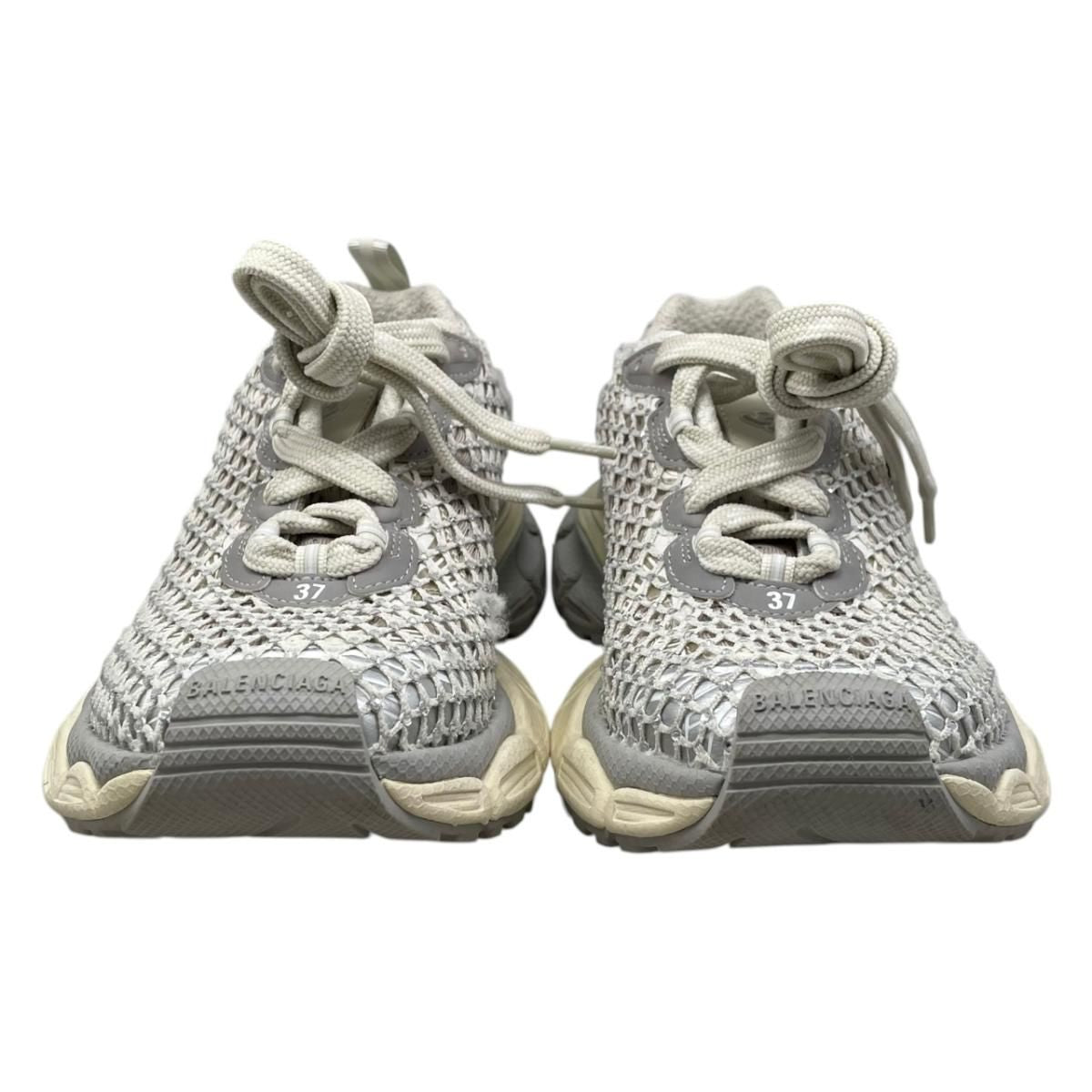 Balenciaga Sneakers Fishnet 37 Mesh Crystal White Gray