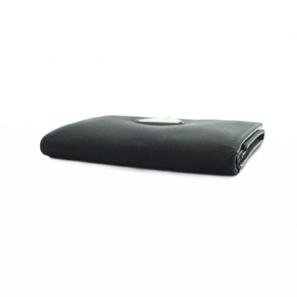 Prada Coin Purse Wallet Logo Triangle Plate Black